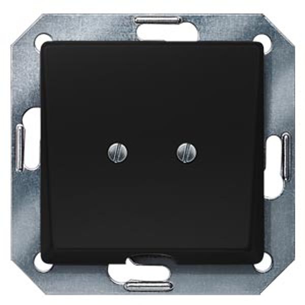 DELTA i-system soft black outlet plate, 55x 55 mm image 2