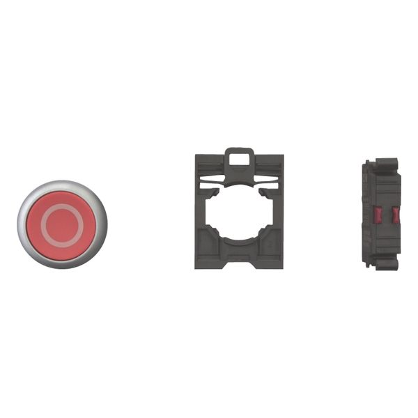 Pushbutton, RMQ-Titan, Flat, momentary, 1 NC, red, inscribed, Bezel: titanium image 10