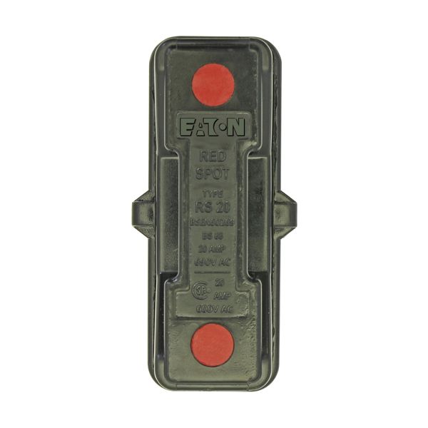 Fuse-holder, LV, 20 A, AC 690 V, BS88/A1, 1P, BS, back stud connected, black image 8
