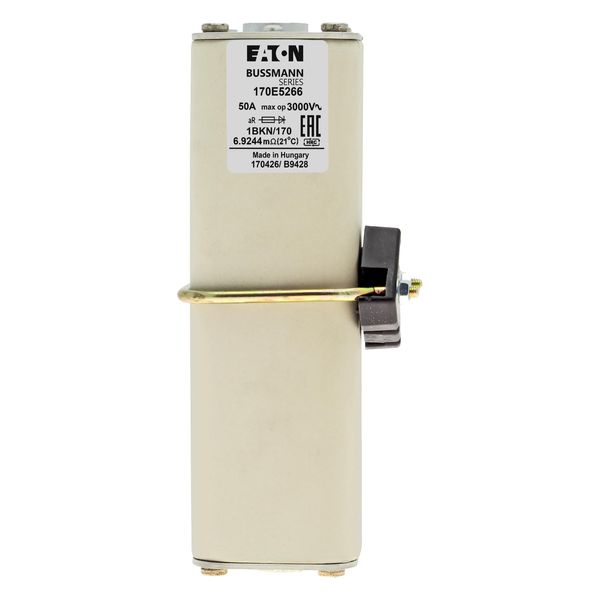 Fuse-link, high speed, 50 A, AC 3000 V, size 1, aR, IEC, with indicator image 23