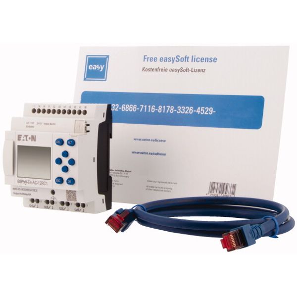 Starter package consisting of EASY-E4-AC-12RC1, patch cable and software license for easySoft image 3