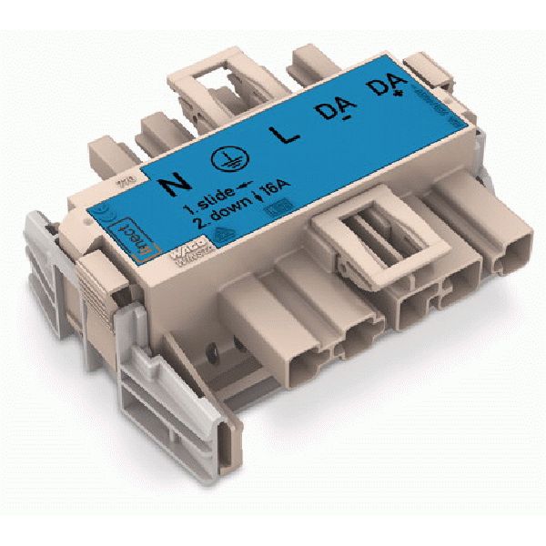 Linect® T-connector 5-pole Cod. I blue image 2