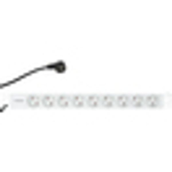 19" PDU, 9xUTE, Profile ALU 1U, 2m-cable, RAL7035 image 6