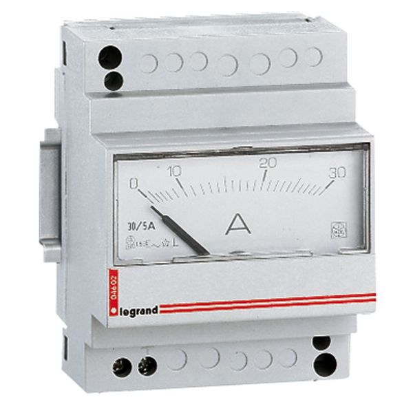 Ammeter analogue Lexic - direct connection - fixing on rail image 1