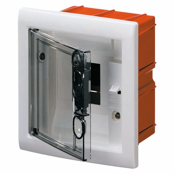 FLUSH-MOUNTING ENCLOSURE WITH SMOKED TRANSPARENT DOOR 4 MODULES IP40 image 2