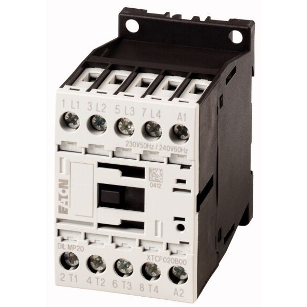 Contactor, 4 pole, 22 A, 220 V 50 Hz, 240 V 60 Hz, AC operation image 1