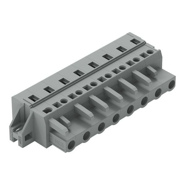 1-conductor female connector CAGE CLAMP® 2.5 mm² gray image 1