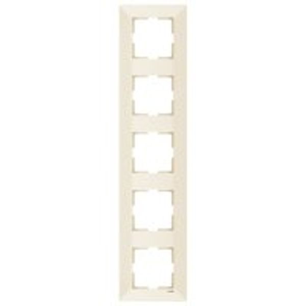 Meridian Accessory Beige Five Gang Frame image 1