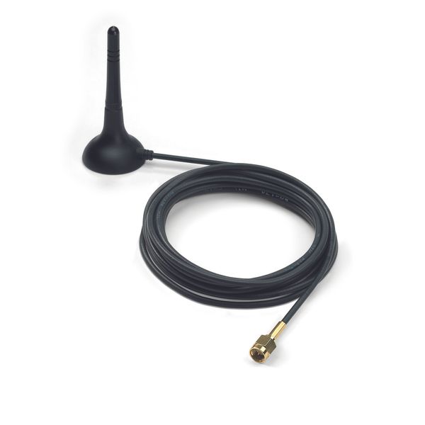 Magnetic foot antenna with 2.5m cable and SMA straight plug GSM UMTS image 1