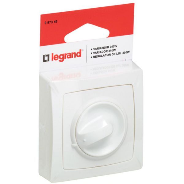 Dimmer switch rotary knob Surface-mounted switchgear - White image 1