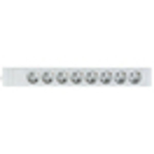 19" PDU, 8xSchuko, Profile PVC 1.25U, 2m-cable, RAL7035 image 7