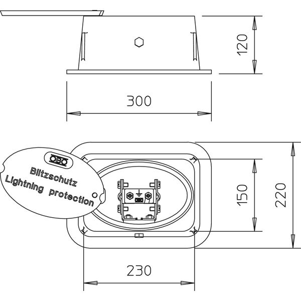 5700 SP Inspection pit without cutt-off unit 227x155x115 image 2