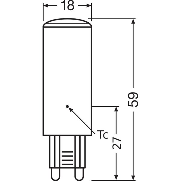 LED PIN G9 P 4.8W 840 Clear G9 image 7