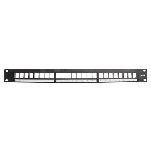 19"CAT6 PatchPanel 24PKeystone image 1