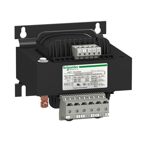 voltage transformer - 230..400 V - 2 x 24 V - 250 VA (ABT7PDU063B) image 1