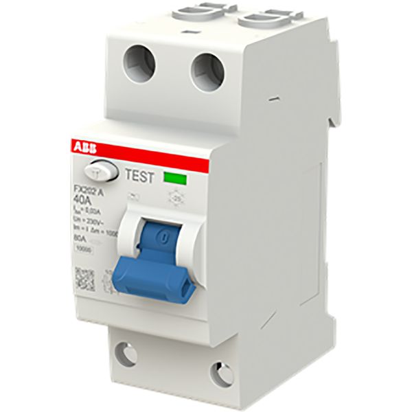 FX202 A-40/0.03 Residual Current Circuit Breaker 2P A type 30 mA image 1