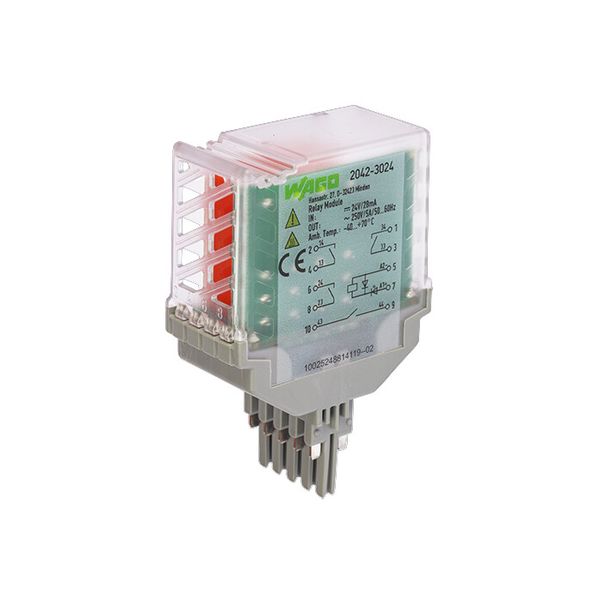 Relay module Nominal input voltage: 24 VDC 4 make contacts image 2