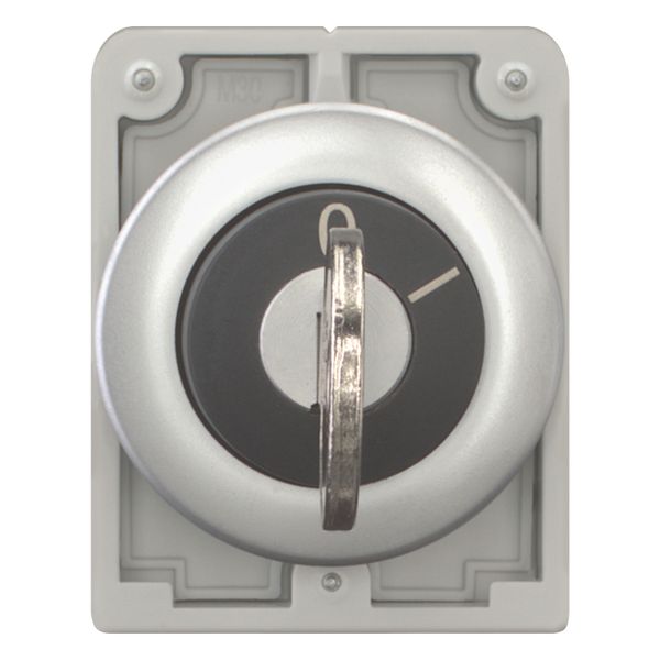 Key-operated actuator, Flat Front, momentary, 2 positions, Key withdrawable: 0, Metal bezel image 11