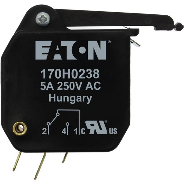Microswitch, high speed, 5 A, AC 250 V, type T indicator, 2.8 x 0.5 lug dimensions image 3