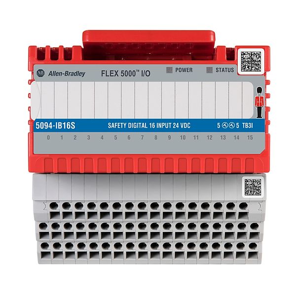 I/O Module, Safety, 16 Digital Inputs, Sinking, 10-32VDC, 2-8 mA image 1