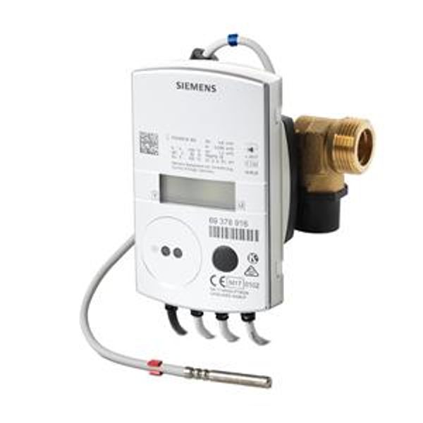 WSN615-BE - Ultrasonic heat/cooling energy meter, 1.5 m³/h, mounting length 110 mm, connecting thread G 3/4", sensor Ø5.2x45 mm, M-bus communication,battery life 11 years image 1