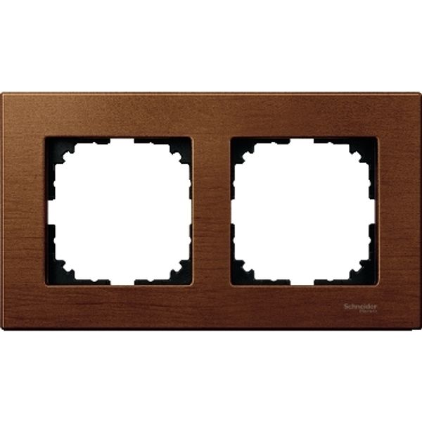 Wood frame, 2-gang, Cherry wood, M-Elegance image 2