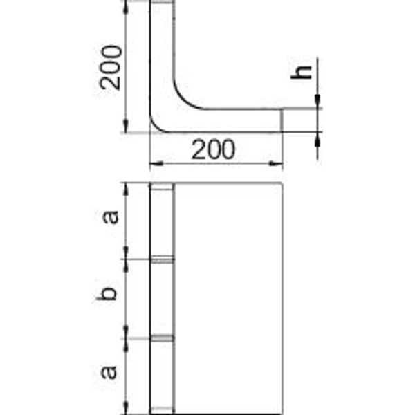 KV3 25028 Vertical bend 3 compartments for EÜK image 2