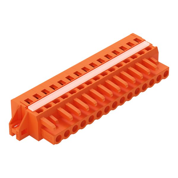 1-conductor female connector CAGE CLAMP® 2.5 mm² orange image 1