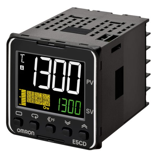 Temp. controller, PRO, 1/16 DIN (48 x 48 mm), 1 x 12 VDC pulse OUT, 2 image 3