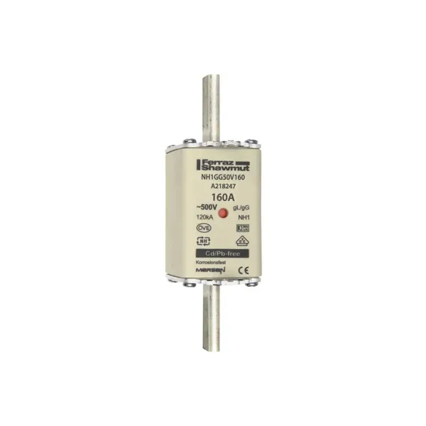 Fuse-link NH1 gG 500VAC 160A live tags Double indicator image 2