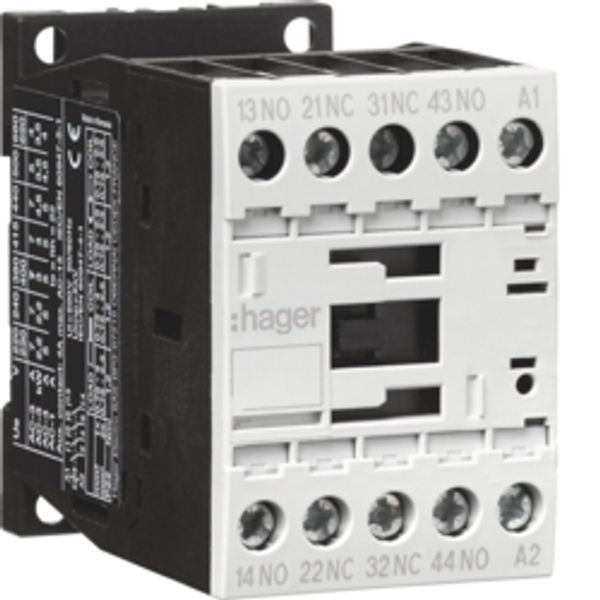 Auxiliary contactor 2S + 2R, 4A (AC15), 24 VAC image 1