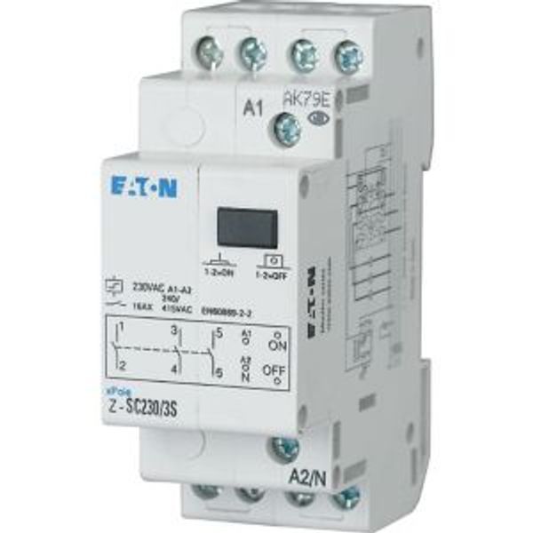 Impulse relay +central control, 24AC, 1S, 16A, 50/60Hz, 1SU image 6