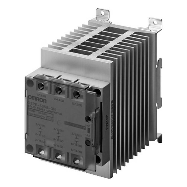 Solid state relay, 3-pole, DIN-track mounting, 35 A, 528 VAC max image 3