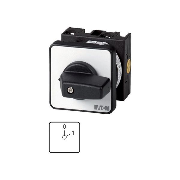 ON-OFF switches, T0, 20 A, flush mounting, 2 contact unit(s), Contacts: 3, 60 °, maintained, With 0 (Off) position, 0-1, Design number 8202 image 2