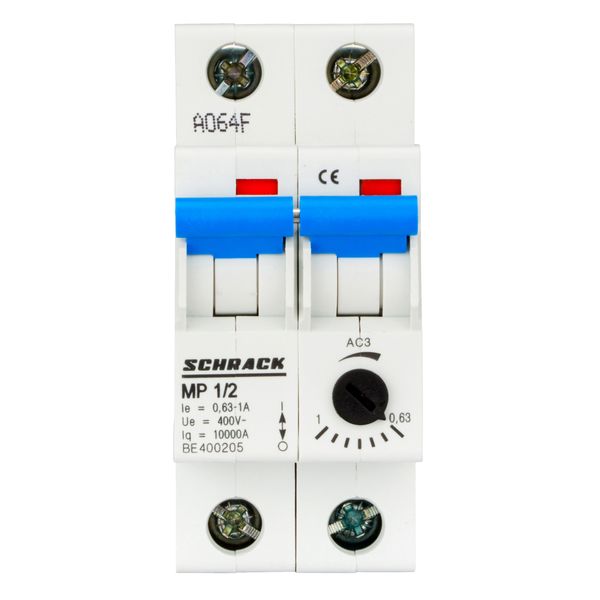 Motor Protection Circuit Breaker, 2-pole, 0.63-1.0A image 4