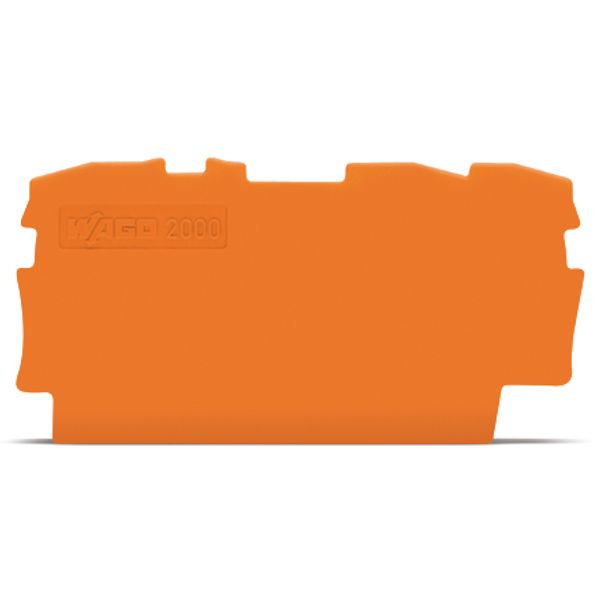 End and intermediate plate 0.7 mm thick orange image 3
