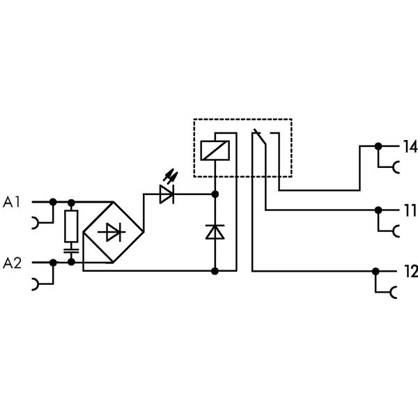 857-368/006-000 Relay module; Nominal input voltage: 230 VAC; 1 changeover contact image 5