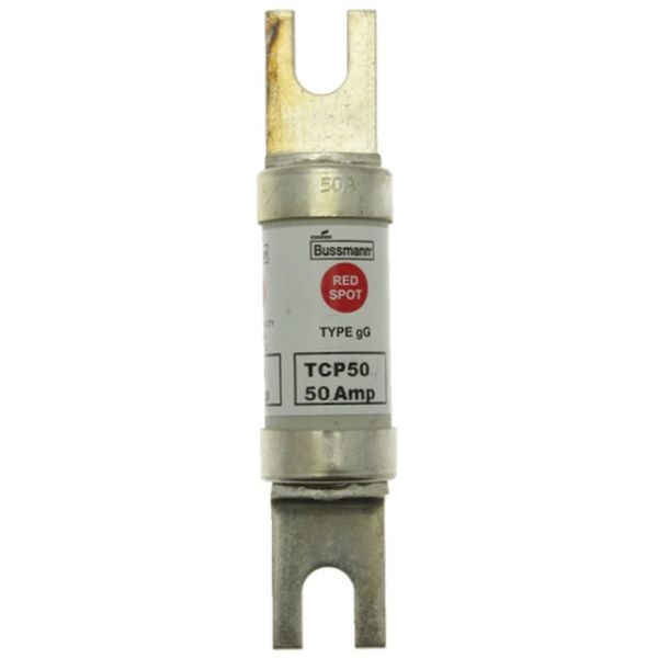 Fuse-link, low voltage, 50 A, AC 660 V, DC 460 V, BS88/A4, 26 x 110 mm, gL/gG, BS image 1