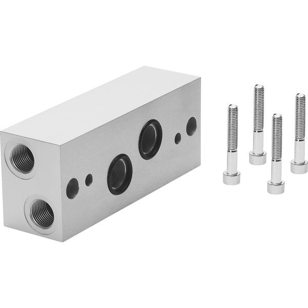 NAW-3/4-4E-ISO Manifold subbase with 90° connections image 1