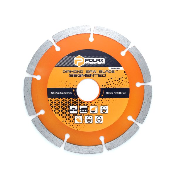 Diamond Segmented Saw Blade 125x7x2.1x22.23 image 1