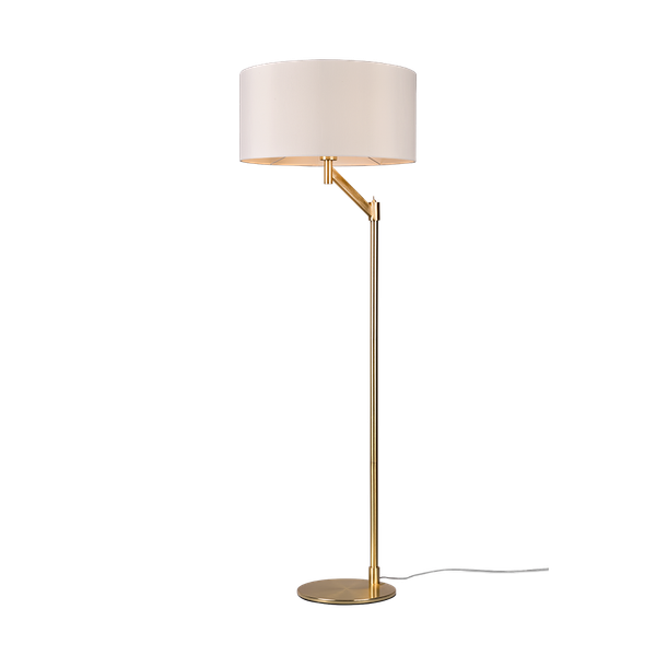 Cassio floor lamp E27 matt brass image 1