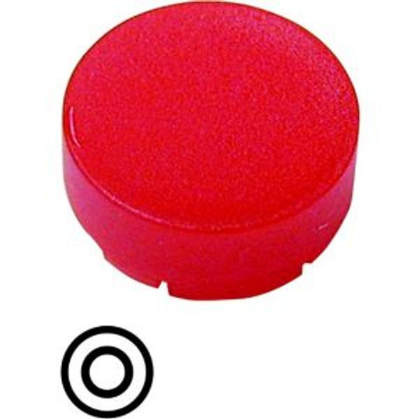 Button lens, raised red image 4