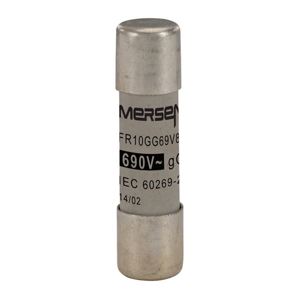 Cylindrical fuse-link gG 10x38 IEC 690VAC 8A image 1