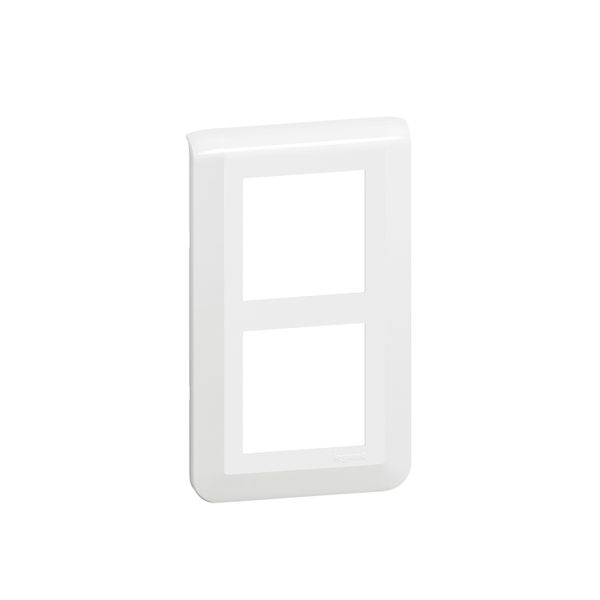 PLATE 2X2 MODULES WHITE VERTICAL MOUNTING INT 57 MM image 1