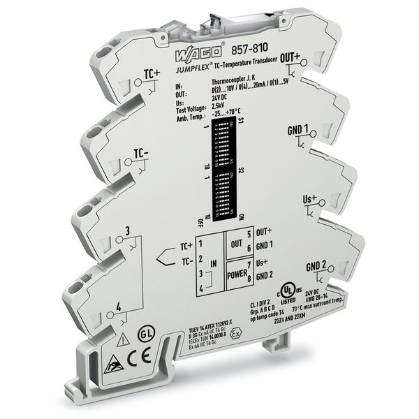 Temperature signal conditioner for thermocouples Current and voltage o image 4