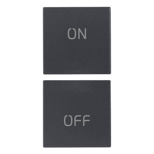 2 half buttons 1M ON/OFF symbol grey image 1