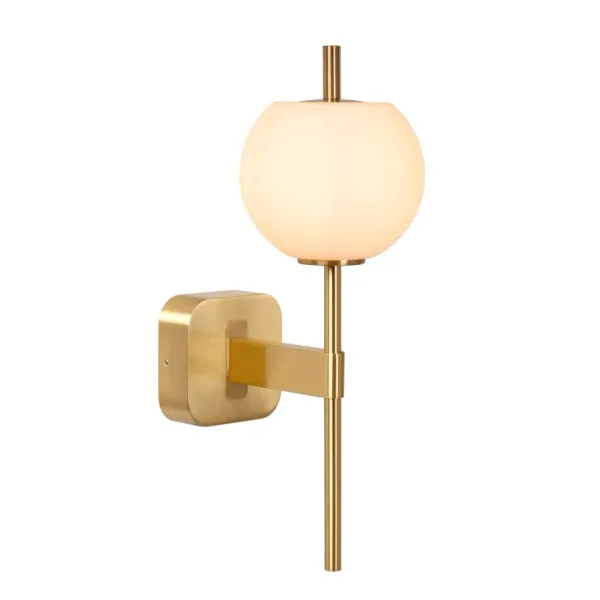 Lucide ELDA - Bathroom Wall Lamp - 1xG9 - IP44 - Matt Gold / Brass image 1