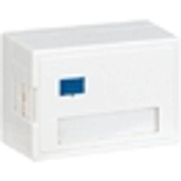 Wallmount Data Outlet empty for 1 module (SFA)(SFB), RAL9010 image 2