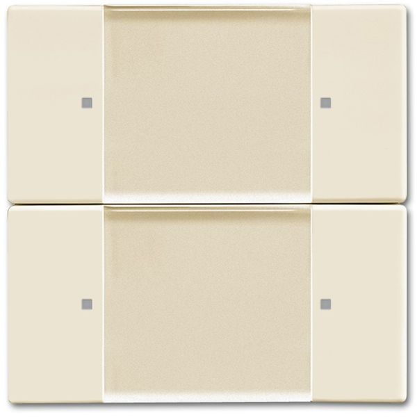 6736/01-82 CoverPlates (partly incl. Insert) Remote control ivory white image 1