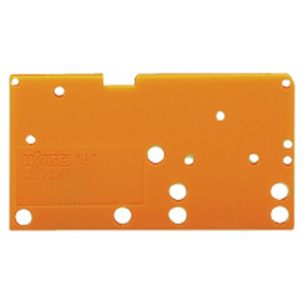 End plate snap-fit type 1.5 mm thick orange image 1